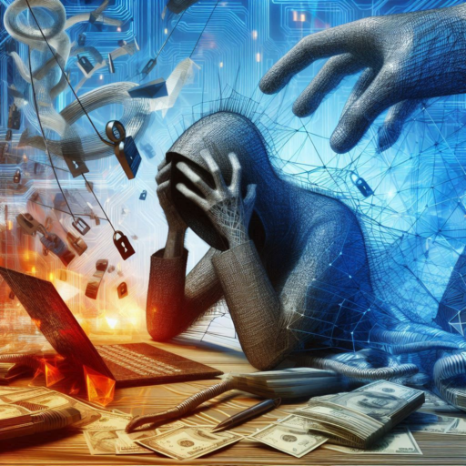 Image that depicts a user that is affected by wire fraud